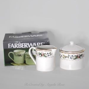 Vintage Farberware Wellesley #486 Sugar and Creamer Set